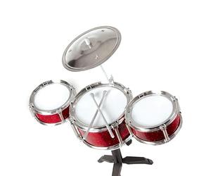 Desktop Drum Set, Cymbal, Drums, Drumsticks, and Stand