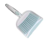 Desktop Dustpan Mini Broom and Dustpan Set Table Dining Crumb Sweeper Soft Bristles Multipurpose Desktop Cleaning Tools for Home(Green)