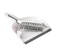 Desktop Dustpan Mini Dustpan and Brush Set Hand Dust Pan Table Cleaning Sweep Broom for Home Computer Keyboard Desktop(White)