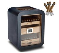 Desktop Electric Cigar Humidor Cabinet with Digital Hygrometer, Thermometer, and Humidifier for Cigar Storage