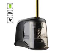 Desktop Electric Pencil Sharpener with USB Cord Auto Feed-in Clear Shaving Box for Student School Boy Girl Class Rewards Kids Colored Pencils Heavy Duty Manual Manual Kids Battery