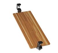 Desktop Extender with Clamp for Keyboard Tray and Sliding Shelf, 25 x 75 cm Computer Desk Extension, Under-Desk Storage Platform Support for Efficient Workstation