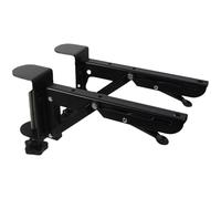 Desktop Extension Brackets - Keyboard Clip, Metal Holder | No Punch C Clamp Mount Bracket, Ideal for Organizing Workstations Desks in Computer Room, , Study Room, Saving Space