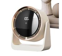 Desktop Fan, Silent USB Rechargeable Desk Fan, Powerful Personal Air Circulator, Wall Mounted Ventilador, Night Light for Kids, Quiet, Compact Size, 6.93x3.39x7.52 inches