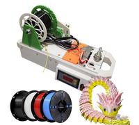 Desktop Filament Maker for Families, Reduce Printing Cost, 3D Printer Extruders with/Digital Display, Recycling PET Plastic Bottle into 3D Printing Filament, with Bottle Cutter OptionB