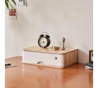 Desktop File Cabinet - Solid Wood Desktop Storage Box, Wooden Desk With Drawers, Desktop Countertop Bookcase Lockable, Home Office Supplies(A4,1 layer)