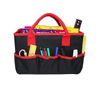 Desktop File Folder Tote Storage Organizer Fundamentals Art Organizer Storage Handbag Foldable Gardening Tool Bag with Handles Craft Bag Organizer Tote for Home Office School Supplies Make-up