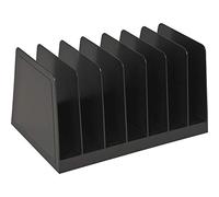 Desktop File Organizer, Mail Organizer, 7 Compartments Office File Sorter, for Easy access to your files, Invoices, Letters and more - 4.5" Height x 8.8" Width x 5.5" Depth - Black, Eco-Friendly