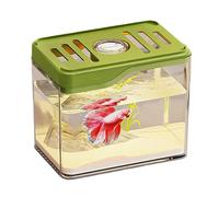Desktop Fish Tank, Desktop Fish Bowl, Top Ventilation Hole Design, Fish Tank, Room Decoration Bowl with Colourful LED Lights for Homes or Offices