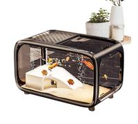 Desktop Fish Tank - Mini Aquarium Display Habitat, Clear Acrylic Aquatic Container | Transparent Design Enhances Viewing Supports Small Creatures Living Space, Compact Structure Suitable Of