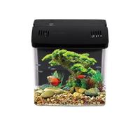 Desktop Fish Tank,Small Saltwater Fish Tank | Home Decoration for Desk Desktop Living Room Offices Table Frog Reef Turtles Jellyfish Pet