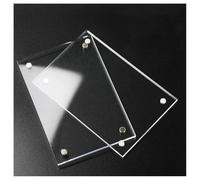 Desktop Flyer Display Stand， Acrylic Sign Holder, Rounded & Right Angle, Multiple Sizes(Right Angle,80x120mm)
