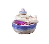desktop Fountain Attracting Wealth Ceramic Fish Tanks Fountains Office Desks Home Opening Flowing Decorations for Living Rooms tabletop fountain