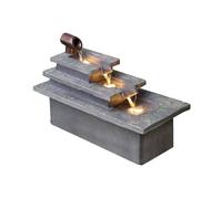 desktop Fountain Courtyard Running Water Ornaments Cycle of Wealth Office Fortune Fountain Desktop Home Decoration tabletop fountain(Small)