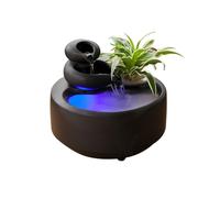 desktop Fountain Creative Ceramic Fountain Fortune Flowing Water Ornaments Office Desktop Fountain Living Room Potted Fish Tank tabletop fountain