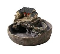 desktop Fountain Desktop Fountain and Small Fish Tank Chinese Architecture Landscape Circulation Flowing Fountain Ornaments Living Room Office Decoration tabletop fountain