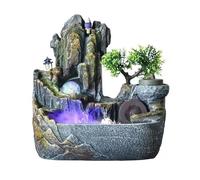 Desktop Fountain Desktop Fountain Multifunctional Waterfall with Humidifier, Crystal Wheel & Scented Flow for Office, Living Room, or Bedroom