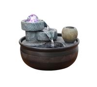 desktop Fountain Desktop Running Water Wealth Ornaments Circulating Water Crafts Creative Living Room Fortune Tea Table Waterwheel Feng Shui Wheel tabletop fountain