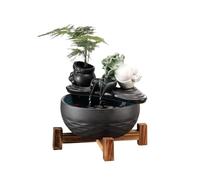 Desktop Fountain Living Room Coffee Table Desktop Decorative Fountain Water Features Running Ornaments Ceramic Fish Tank