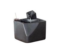 desktop Fountain Living Room Office Desktop Water Features Fish Tank Fountain Ceramic Running Water Fountain Home Decoration Ornaments tabletop fountain