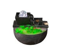 desktop Fountain Office TV Cabinet Desktop Fountain Cycle Water Features Ceramic Fish Tank Fortune Decorative Ornaments tabletop fountain