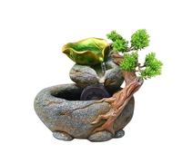 Desktop Fountain Rockery Stream Tabletop Fountain Indoor Circulating Waterfall Decor