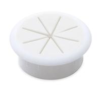Desktop gasket 4PCS 50/60MM Desk Cord Grommet Wire Hole Cover Line Outlet Port Threading Box Cover Cable Office Table Cable Organizer(White,60mm)