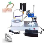 Desktop Gem Grinder, 2800rpm Adjustable Stainless Steel Gemstone Faceting Machine with Digital Display Manipulator, 120W Jewelry Polisher for Knives, Seals, Jewelry, Glass, Gemstones