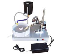 Desktop Gemstone Grinding Faceting Machine Faceted Polishing Machine Jewelry Polisher Flat Grinder Lapidary 2800RPM 120W(Regular)