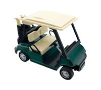 Desktop Golf Cart Decor Vintage Model Sculpture in Moss Green for Study Bookcase Reception Counter Home Styling with Metal Build Detail Golf Cart Figurine Tabletop Sports Decor Retro Vehicle Sculpture