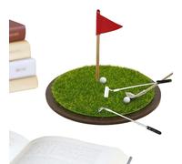 Desktop Golf Game,Funny Putting Green Desk Toy | Mini Golf Set - for Indoor Office Tabletop Golfer Men Coworker Play Relaxation Practice