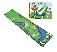 Desktop Golf Game Set - Tri-Fold PP Cardboard, 34.65 Inch Mat, Interactive Table Sports Activity, Multiplayer Indoor Game System | Meeting In The Living Room, Meeting In The Dorm, Game Nights In De