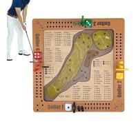 Desktop Golf Game - Wooden Challenging Play Toy, Fun Dice Activity with Grip, Portable Tabletop Set with Hold, Indoor Leisure Style, Entertainment Pack for Adults, 1-4 Players, Holiday