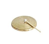 Desktop gong Percussion Instruments Zen Decor Includes gong Mallet and Lanyard/Authentic China/Focused on Tone/Selected Handcrafted Quality/Perfect for Sound Restoration Home or Office(1,36cm)