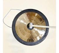 Desktop gong Percussion Instruments Zen Decor Includes Mallet and Lanyard/Authentic China/Focused on Tone/Selected Handcrafted Quality/Perfect for Sound Restoration Home or Office
