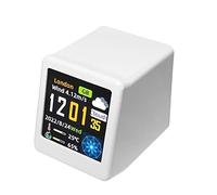 Desktop Intelligent Weather Station Digital WiFi Clock Electronic Temperature and Humidity Meter Multifunctional Hygrothermograph with TFT IPS Screen NTP Server Night Mode Custom Gif Animations