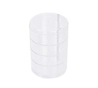 Desktop Jewelry Organizer 360 Rotating Storage Clear Compartments for Organizing Women Accessories Earring Holder Hoops Holder Girls