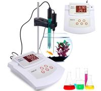 Desktop Laboratory PH Meter, Desktop Auto Calibrating Acidity Meter, 2 Points Auto Calibration, ±0.01 PH Accuracy & PH/Temp 2 Electrodes, Water Quality Analyzer, for Environment, Laboratory, Ecology