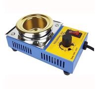 Desktop Lead Melting Pot, Lead Free Solder Adjustable Temperature,100/150/250/300W Portable Solder Pot,Electrical Melting Furnace Soldering Crucible, 200-480°C, for Melting Tin Lead Glue Wax(250W)