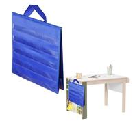 Desktop Learning Chart Stand - duals View Panel, Compact Card Organizer, Ten Sleeve Holder, Educational Presentation Board | freestandings Instruction Tool Designed For Tutoring workspaces Providing