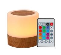 Desktop Leds Colorful Night Light Bedroom Bedside USB Touching RGB Night Lamp with Remote-Controller