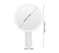 Desktop Lighted Makeup Mirror 3 Color Temperature Dimmable Cordless LED Ligh CUT