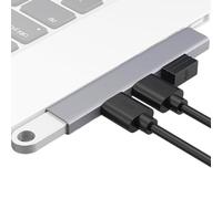 Desktop Links - Multiport Expander for Connectivity | Plug and Play Interface with Integrated Smart Chipset & Slim Profile Aluminum Body for PC, Keyboards, Mice and Mobile Devices