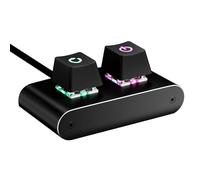 Desktop Machine External Control - Desktop External Start Button | Switches Activation Light Trigger | 2.4 x 1.21 x 1.1 Inches, Aluminium, Black Start Button for PC Home Offices Public Enth