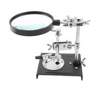 Desktop Magnifying Glass Soldering Station, Multi Functional Design Magnifying Glass Soldering Station with Universal Welding, Parts & Accessories
