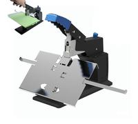 Desktop Manual Stapler, Manual Heavy-Duty Flat/Saddle Stapler with Push Nail Slot Design and Positioning Bar, Fit Common Staples and Max Binding Thickness 6.5mm, for Booklets, Document