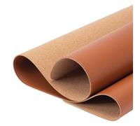 Desktop Mat Double Sided Large Mouse Pad PU Desk Pad Waterproof Leather Desk Mat Protector Gaming Mouse Mat for Office Home Cork Mousepad(Light Brown Cork,450x900mm)