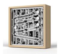 Desktop Mechanical Timer with Rolling Ball Bearings and 4 Tracks for Time Management in Office and Home