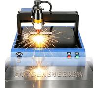 Desktop Metal Nameplate Marking Machine, 400W Electric Steel Engraving Tool 0.05-1mm Depth, Suitable For Aluminum Iron Dog Tag Serial Number Processing,200 * 150MM