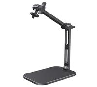 Desktop Microphone Stand for Studio Mics, Adjustable Arm [Max Load 2.68lb] with Heavy Base, Fits Blue Yeti, HyperX QuadCast, Fifine, Webcam & Camera and more, for Recording, Podcasting, Streaming
